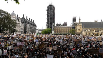protestas en londres contra racismo