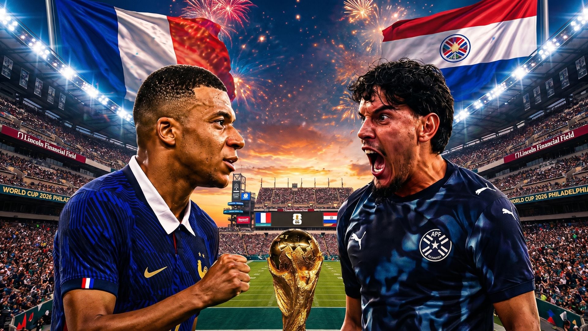 A qué hora juega Paraguay vs Francia: partido por octavos de final del Mundial 2026. Crédito: VisualesIA ScribNews