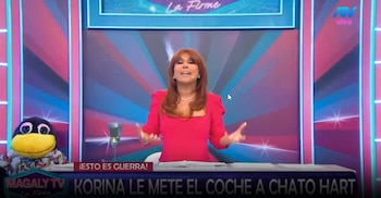 Samahara Lobatón competirá por US$100 mil en reality de prisión: esto dijo sobre sus hijos y Youna. Captura: Magaly TV La Firme.