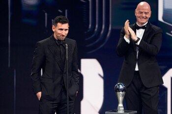 El argentino Lionel Messi habla