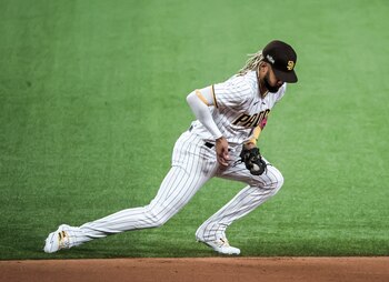 En imagen, Fernando Tatis Jr. de los Padres. EFE/EPA/TANNEN MAURY/Archivo