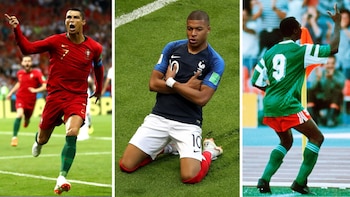 Cristiano Ronaldo, Kylian Mbappé y