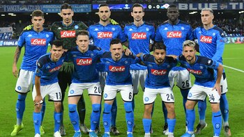 El plantel de Napoli, enfrentado