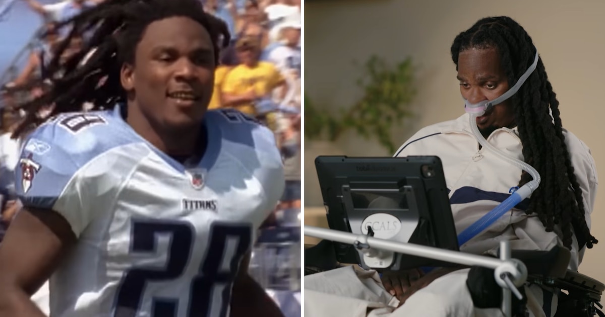 Chris Johnson, exjugador de la NFL, utiliza tecnología de seguimiento ocular para comunicarse tras su diagnóstico de ELA