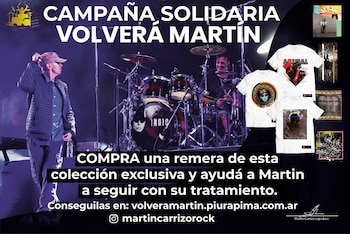 Campaña para continuar con el tratamiento de Martín Carrizo, "Volverá Martín"