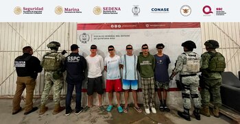 Los 15 colombianos fueron detenidos