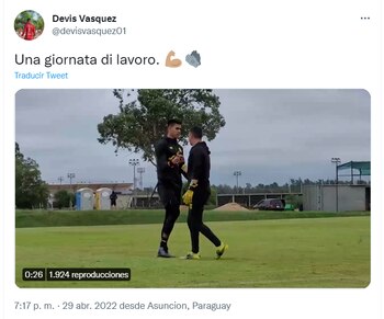 Publicación de Devis Vásquez a