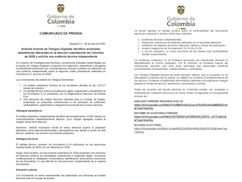 Despacho de Gustavo Petro reiteró denuncias de fraude electoral