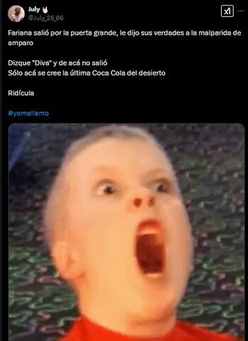 La salida de la concursante