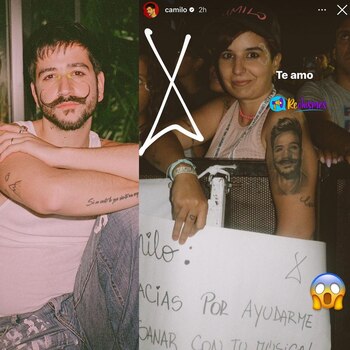 La imagen que compartió Camilo