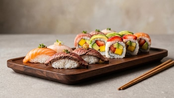 Desde carne de wagyu hasta frutas: cómo los chefs reversionan el sushi con técnicas e ingredientes innovadores