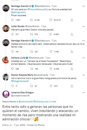 Captura de pantalla Twitter