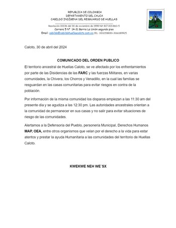 Asociaciones indígenas aseguraron que los