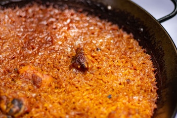 Arroz de pollo y garbanzos