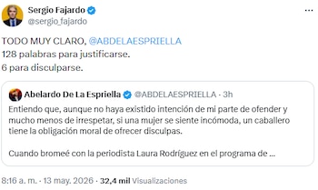 Sergio Fajardo criticó la disculpa de Abelardo de la Espriella a periodista - crédito @sergio_fajardo/X
