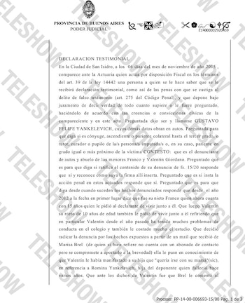 Testimonio Judicial Gustavo Yankelevich