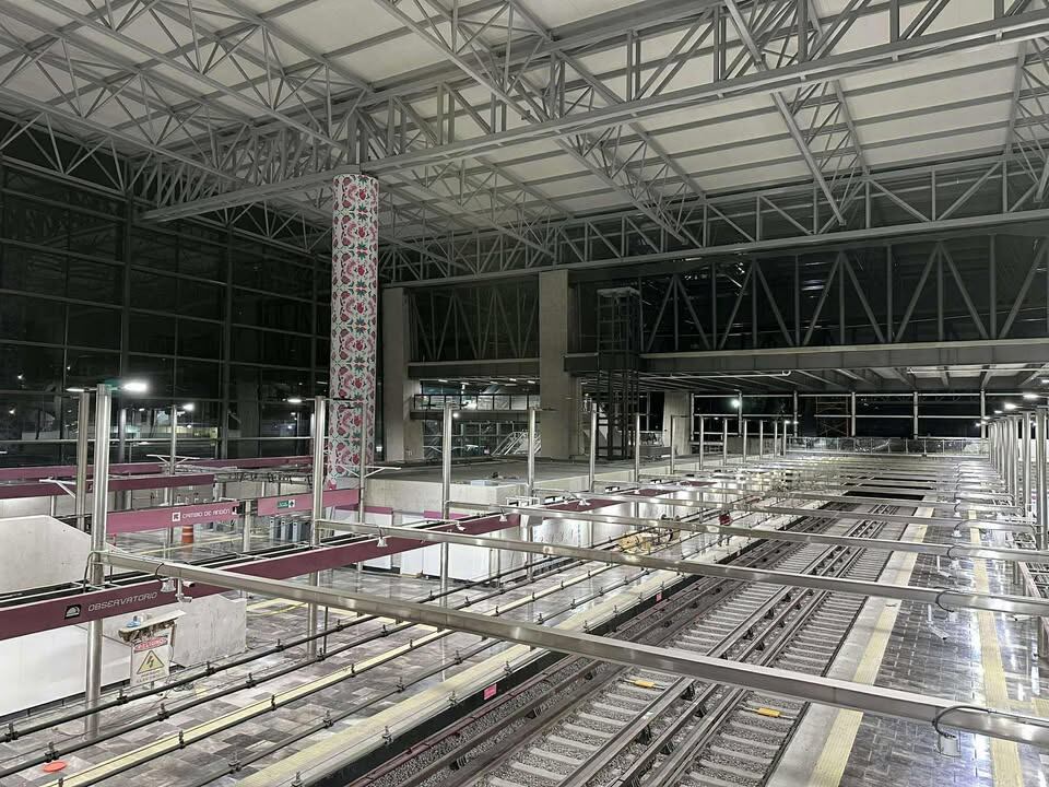 El tramo Juanacatlán - Observatorio abrirá el 16 de noviembre (X @SntVTC - SNT Movilidad Urbana)