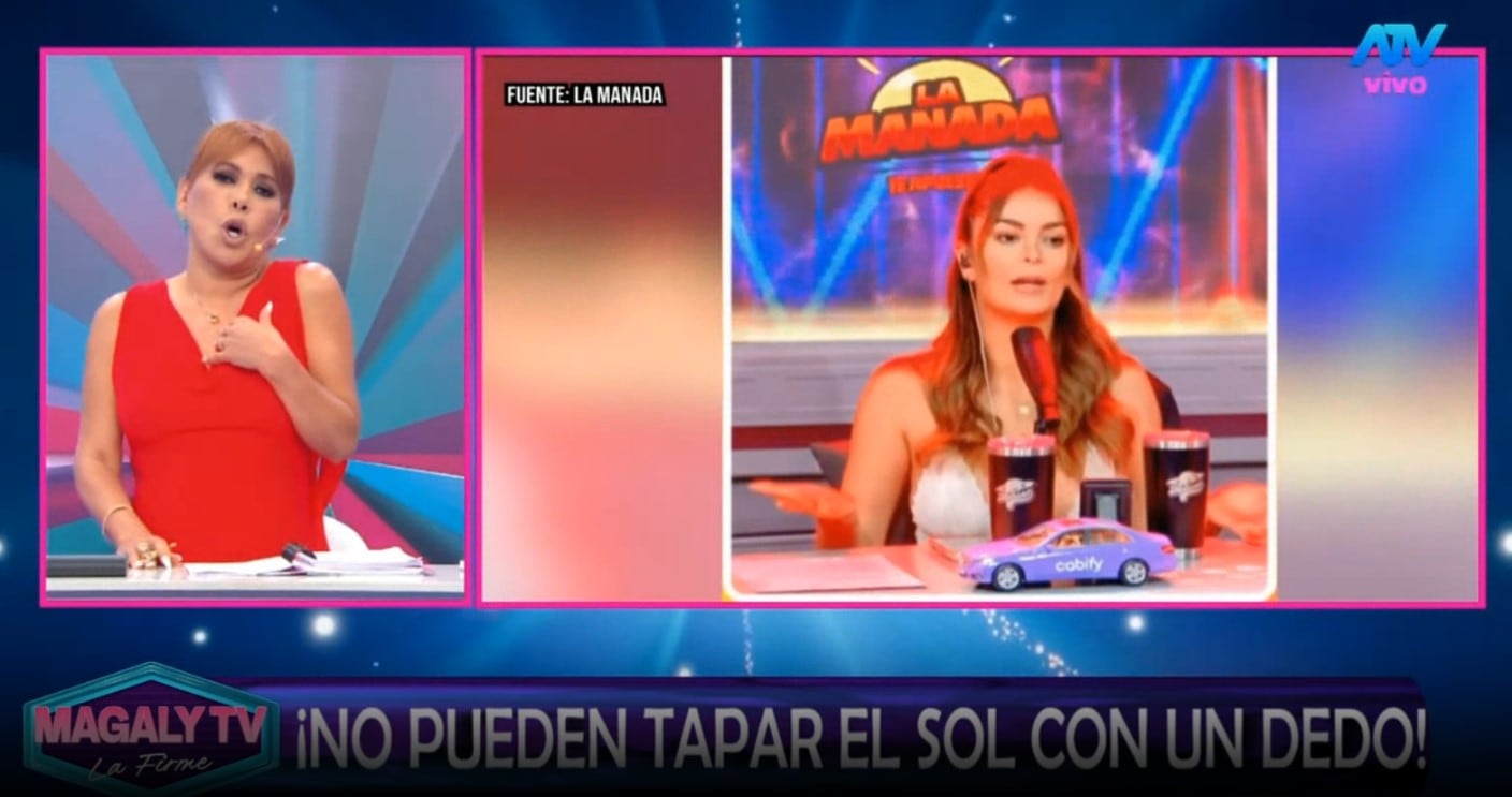Polémica total: Magaly Medina acusa a Laura Spoya de encubrir a Mario Irivarren. Captura: Magaly TV La Firme.