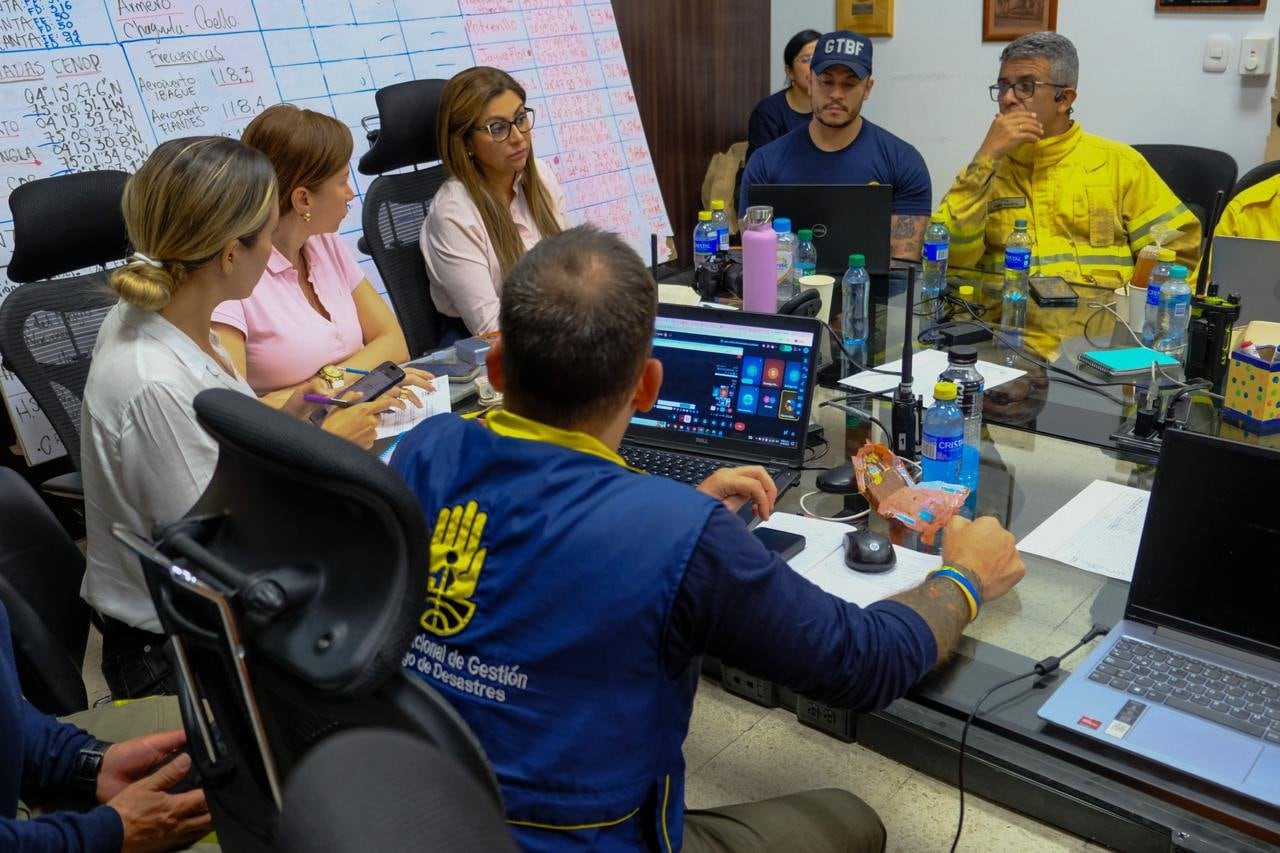 La Ungrd y la Gobernación de Tolima encabezan un PMU para seguir atendiendo incendios en Tolima - crédito @UNGRD/X