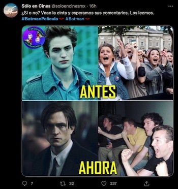 captura de pantalla memes en twitter pelicula de batman