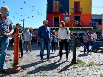 Patricia Bullrich, en una recorrida