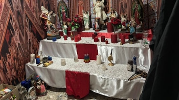 Encontraron altares de santería en