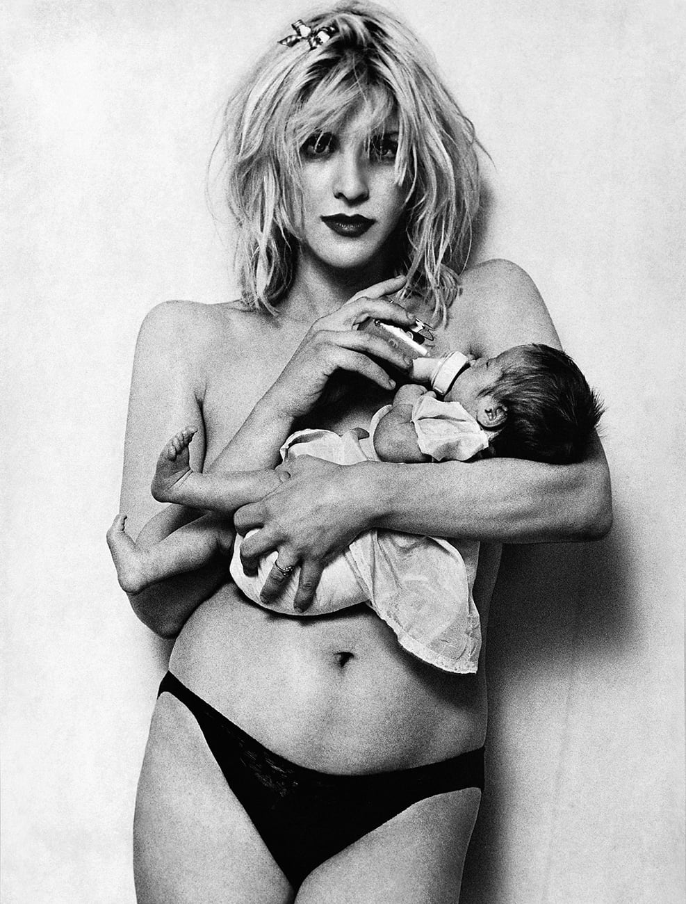 Courtney Love posando con Frances