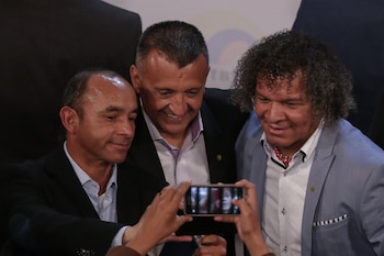 Gamero y Vanemerak compartieron camerino