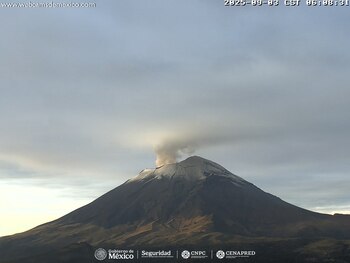 Monitoreo del Popocatépetl este 3