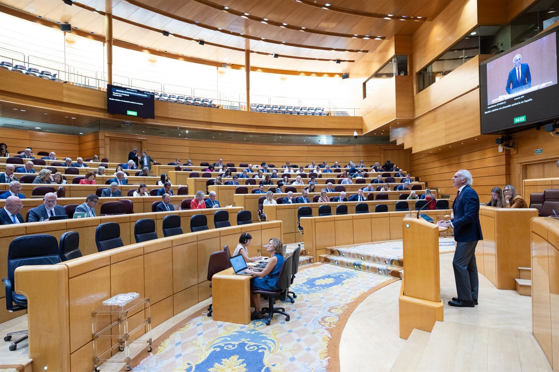 15/09/2026 El senador del PP Enrique Ruiz Escudero durante una sesión plenaria, en el Senado, a 15 de septiembre de 2026, en Madrid (España). El pleno del Senado debate mociones del Partido Popular sobre la seguridad y el futuro socioeconómico de Ceuta y Melilla, así como la situación de la gestión sanitaria en España. Además, la jornada incluye una sesión de control al Gobierno con 17 preguntas a los ministros.POLITICA Jesús Hellín - Europa Press
