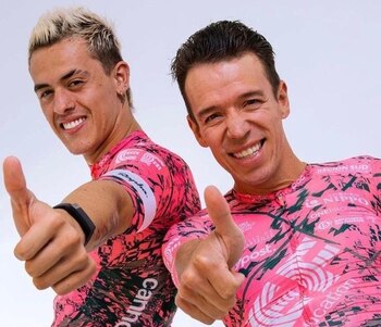 Rigoberto Urán y Daniel Arroyave