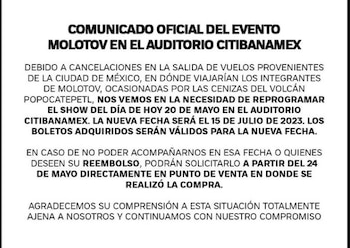 Este es el comunicado que