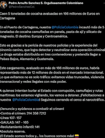 El ministro de Defensa afirmó