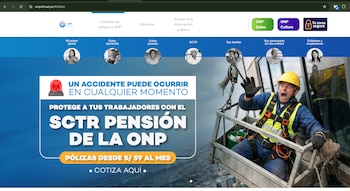 Plataforma de la ONP.