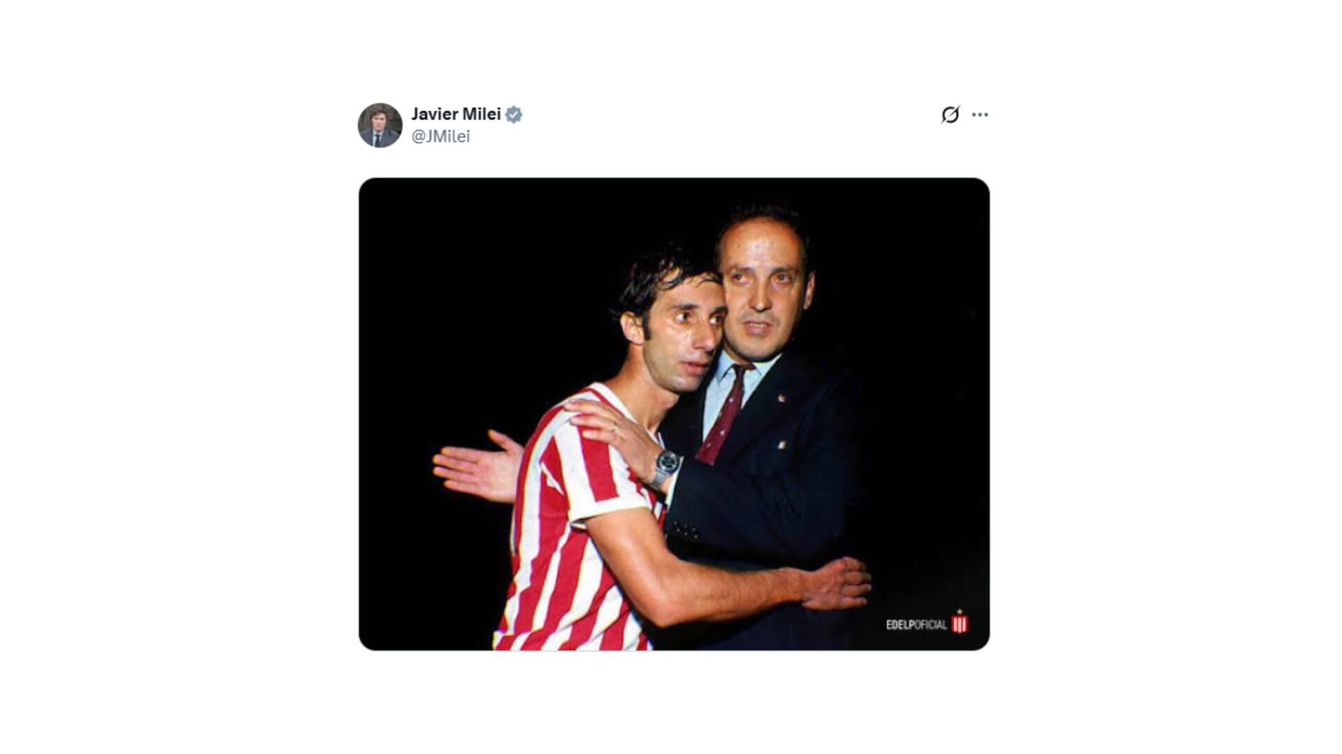 La foto que compartió Milei en sus redes sociales