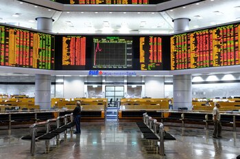 People look at stock prices