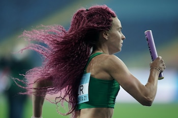 Athletics - Athletics World Relays Championships - Silesian Stadium, Chorzow, Poland - May 1, 2021 Belarus' Aliaksandra Khilmanovich in action REUTERS/Aleksandra Szmigiel