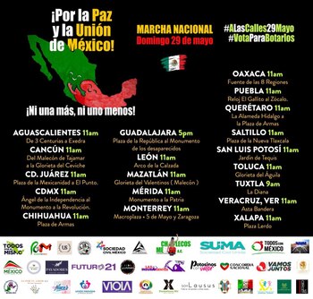 La manifestación se convocó a