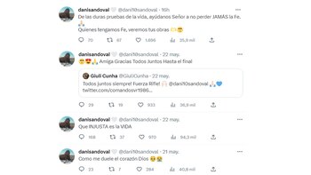 Mensajes de la esposa de Andrés Andrade por su lesión en Alianza Lima.