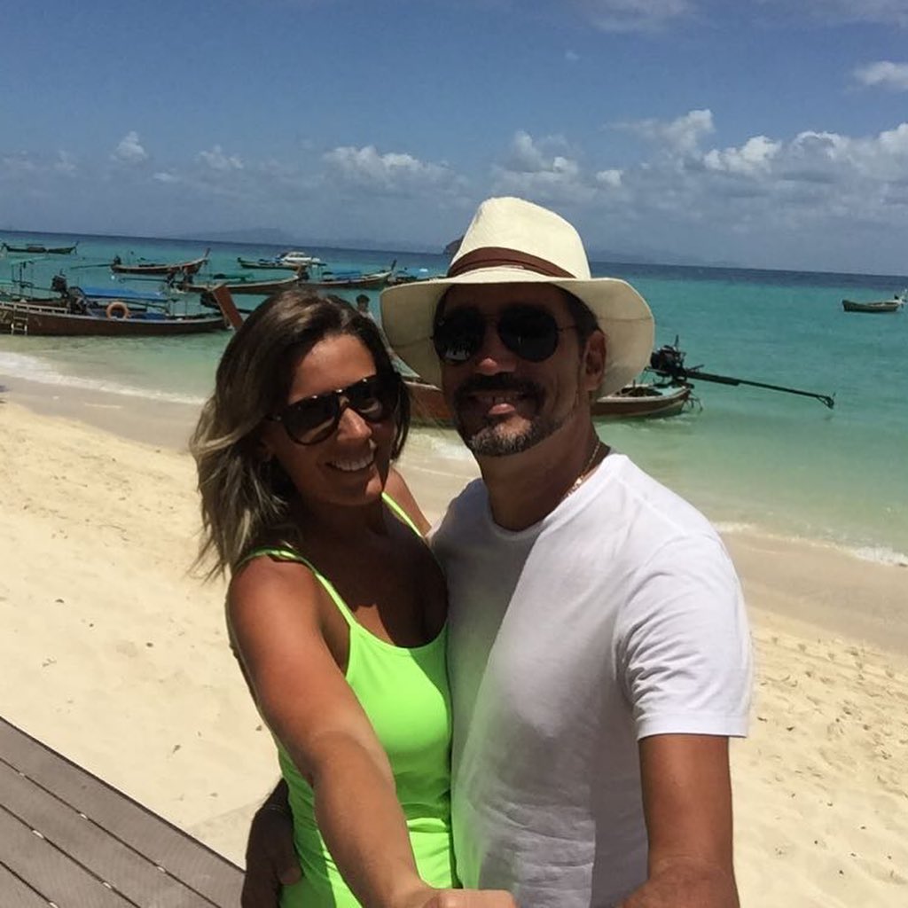 La pareja durante una de sus vacaciones