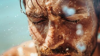 En algunos casos el sudor