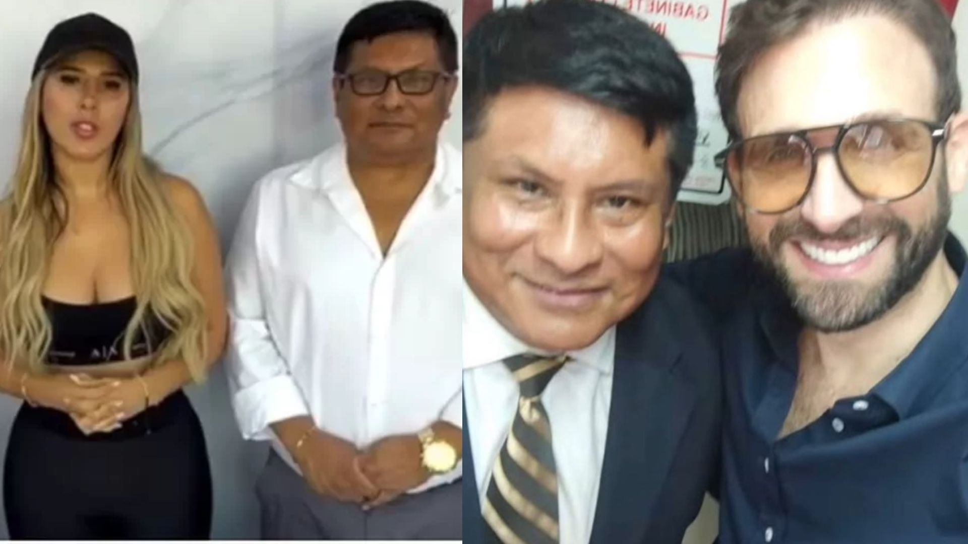 La imagen combina fotografías de Yahaira Plasencia con Iván Paredes (izquierda) y Rodrigo González con Iván Paredes (derecha), recordando al fallecido abogado.
