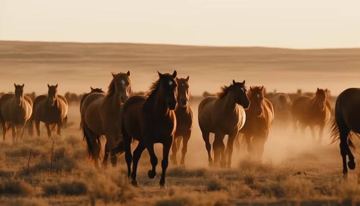 El estudio publicado en Royal Society Open Science evaluó en los caballos el interés por las personas, la atención, la sociabilidad con otros equinos y el neuroticismo (Magnific)