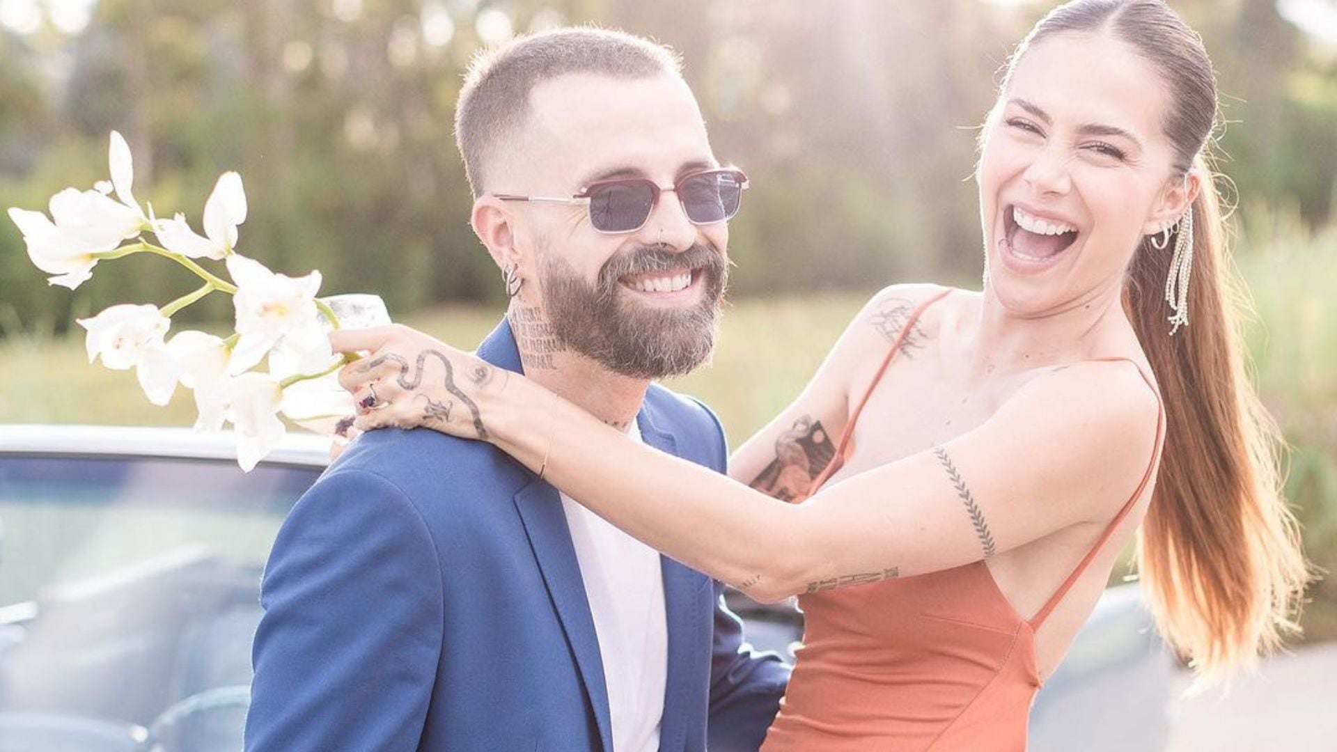 La pareja de cantantes aún no han contraído matrimonio, pese a tener un hijo de 4 años - crédito @mikebahia/Instagram