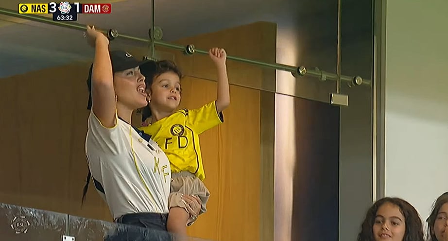 Georgina Rodriguez estuvo presente en el estadio del Al Nassr