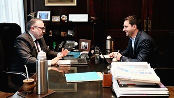 Matías Kulfas esta mañana con