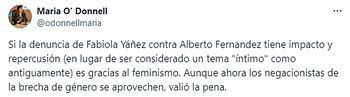 Alberto Fernández tuits