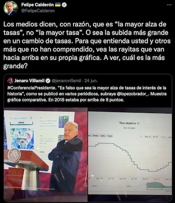 Calderón respondió a Villamil (Foto: