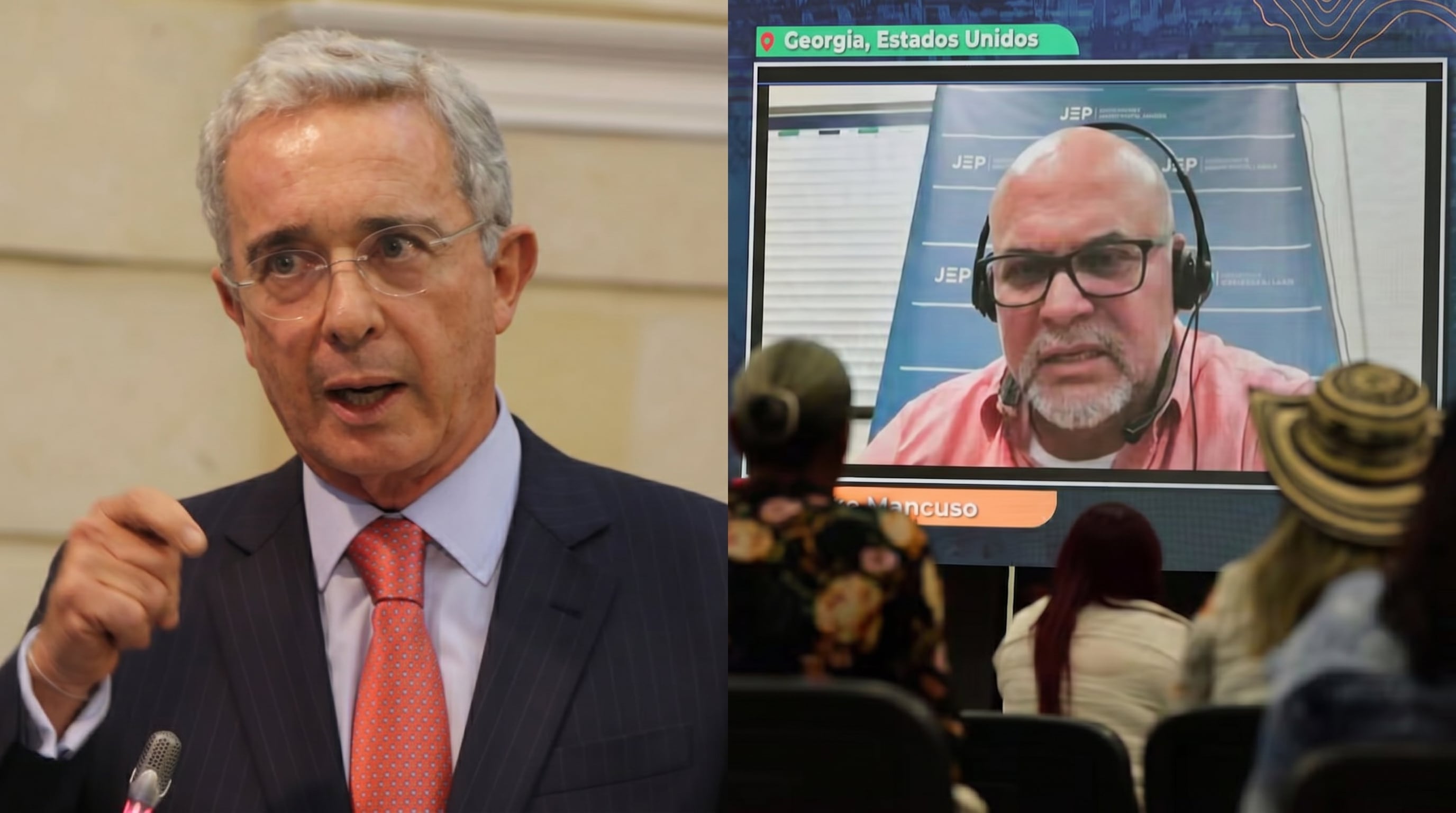 Ante la JEP, Mancuso afirmó que Uribe sabía que se iba a registrar la masacre de El Aro - crédito Colprensa/JEP
