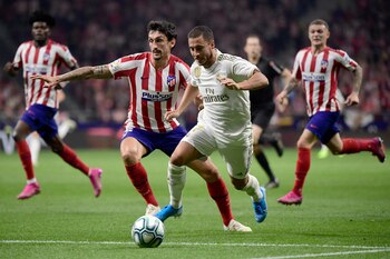Atlético Madrid y Real Madrid se enfrentan por la Fecha 7 de la Liga española (AFP)